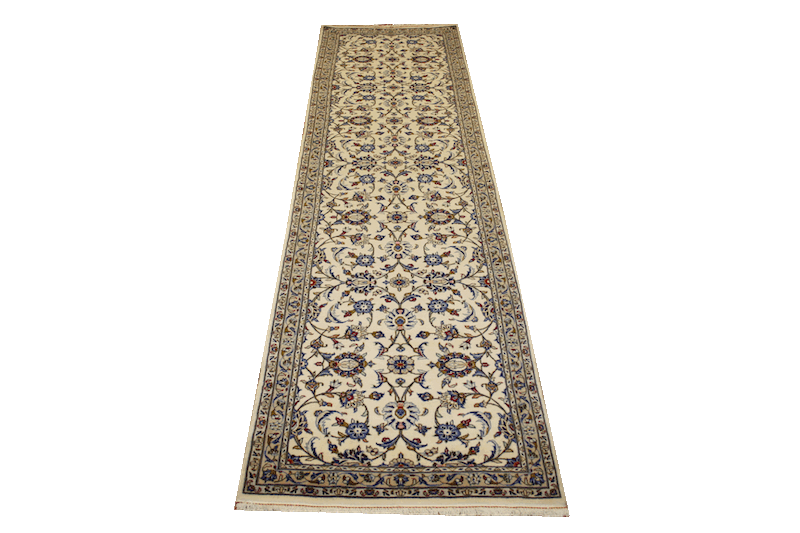 Kashan # 5024 12.9 x 3.5ft. ivory B3c8