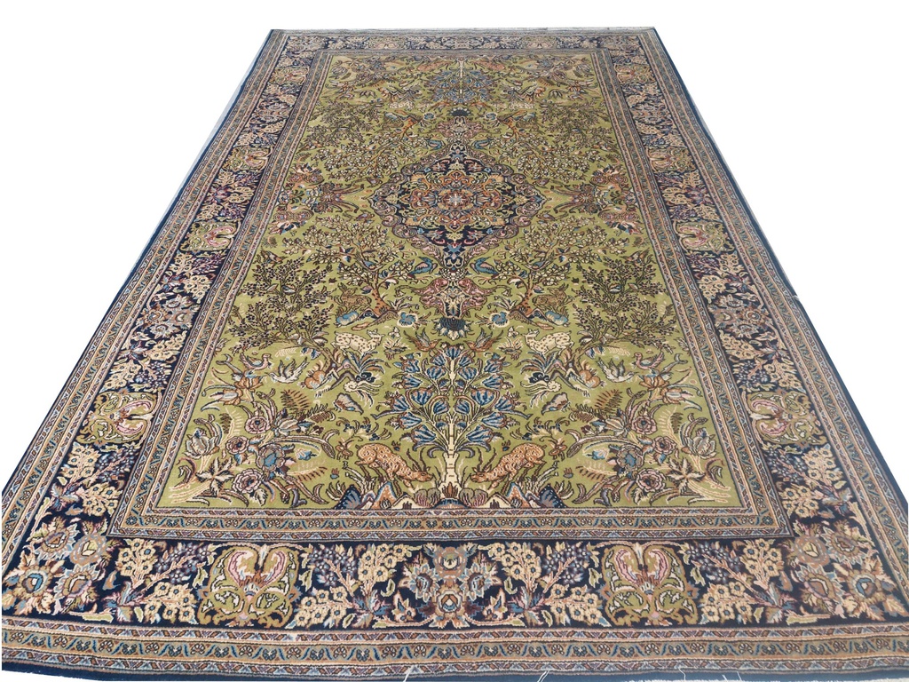 Qum 3027 10.5 x 6.5 Wool &amp;Silk