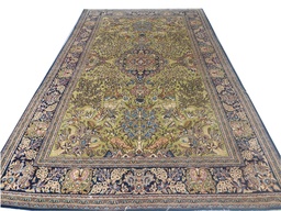[3027] Qum 3027 10.5 x 6.5 Wool &amp;Silk